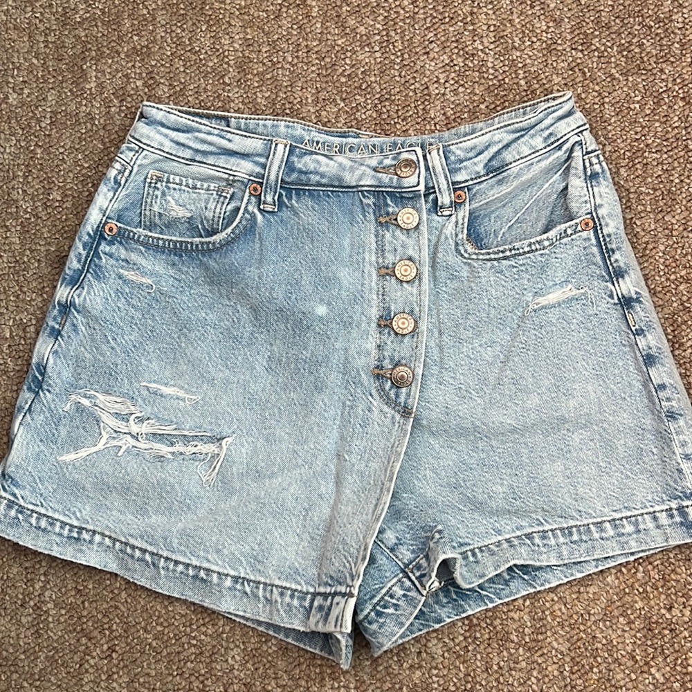 American Eagle Outfitters Light Blue Denim Shorts